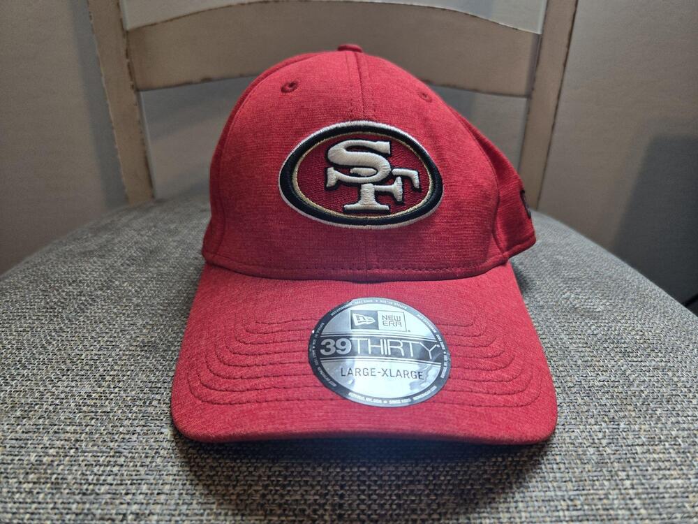 San Francisco 49ers Hat Cap Mens L/XL Red New Era NFL Football 39THIRTY Stretch